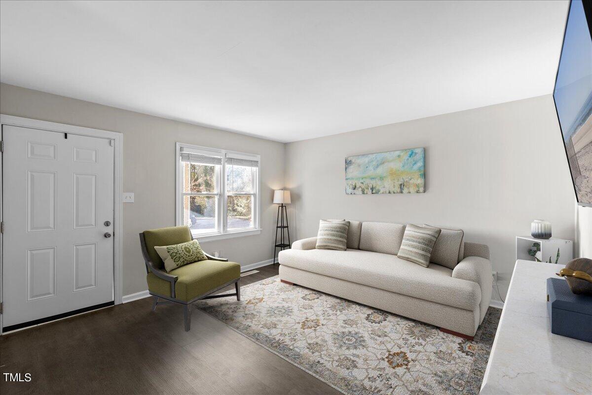 1507 East Jones Street Raleigh, NC 27610 - Photo 7 of 35 Living Room is Virtually Staged