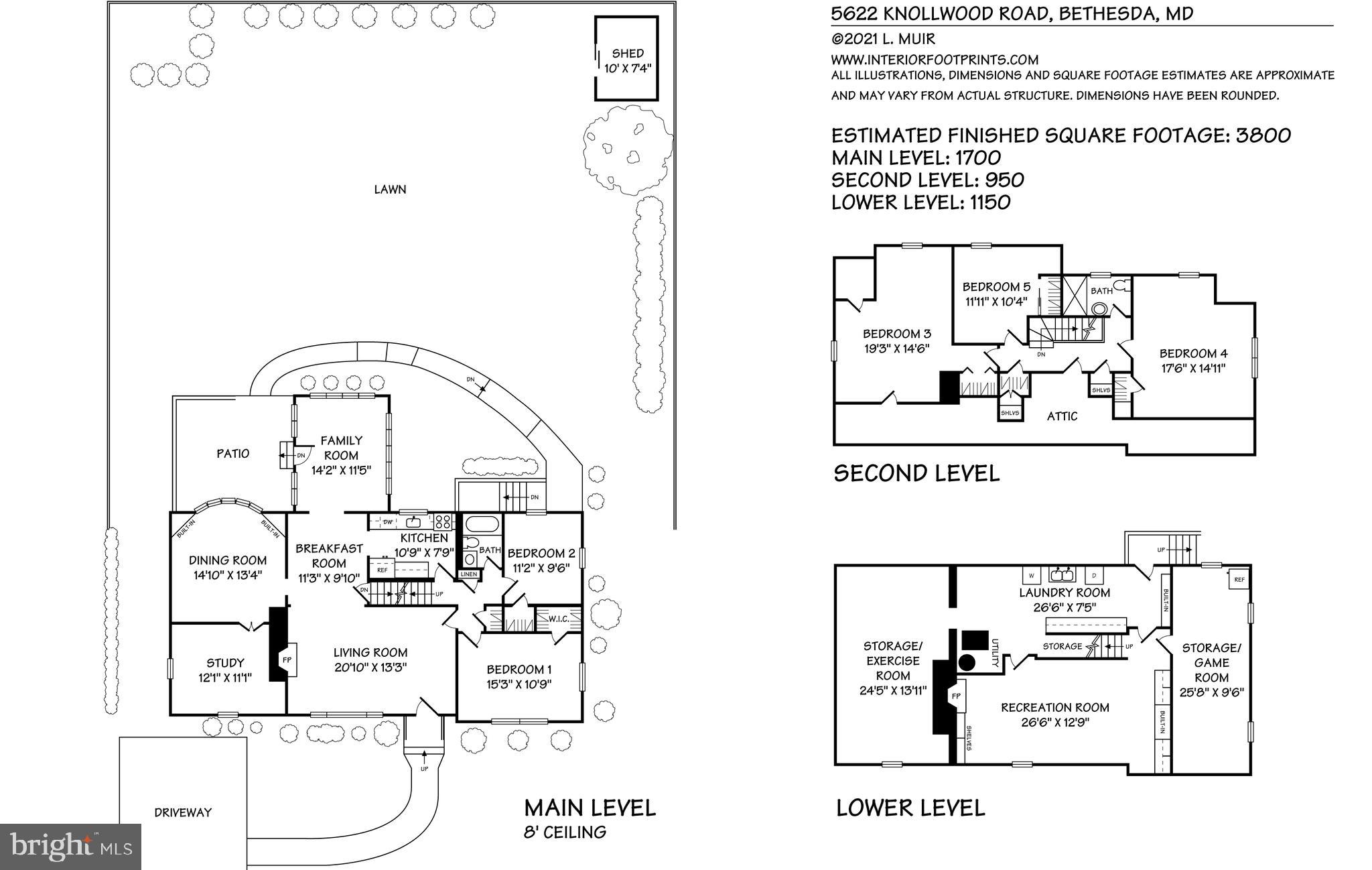 5622 Knollwood Road Bethesda, MD 20816 - Photo 37 of 37 Floor Plan