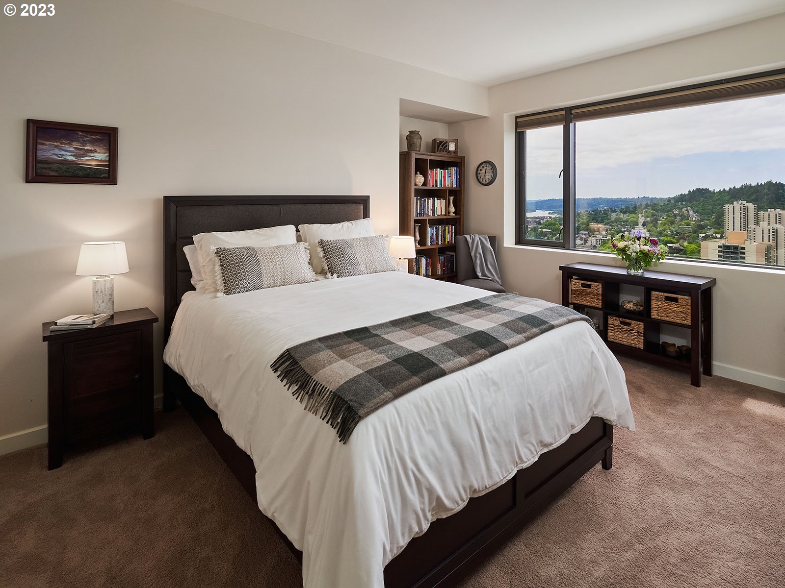 1414 Southwest 3rd Avenue, Unit 2502 Portland, OR 97201 - Photo 21 of 41 a bedroom with a bed and a window