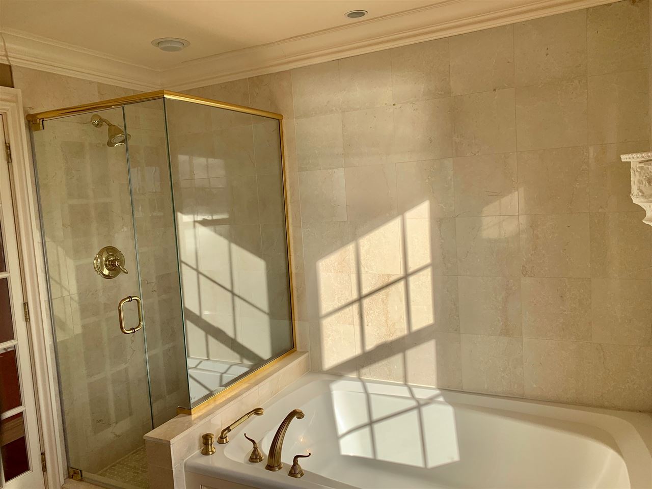 54 Bergen Ridge Road, Unit 1 North Bergen, NJ 07047 - Photo 15 of 16 a bathroom with a shower and a window