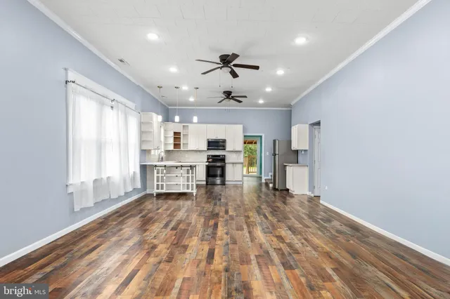 a view of an empty room