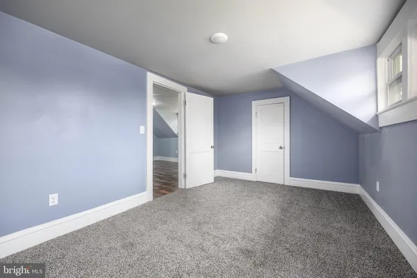 a view of a room with racks