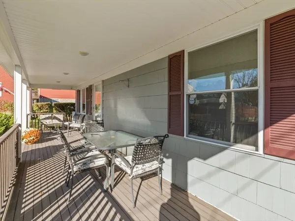 a outdoor space with a couch