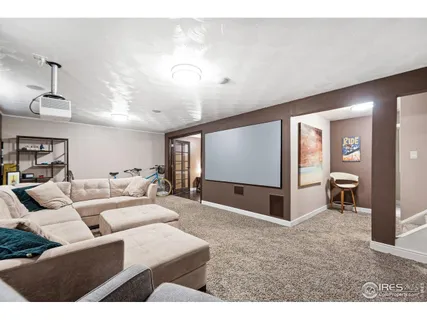 a living room with furniture and a couch