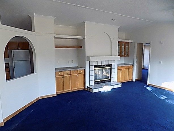 304 Tucker Road Lizella, GA 31052 - Photo 2 of 18 an empty room with windows and fireplace