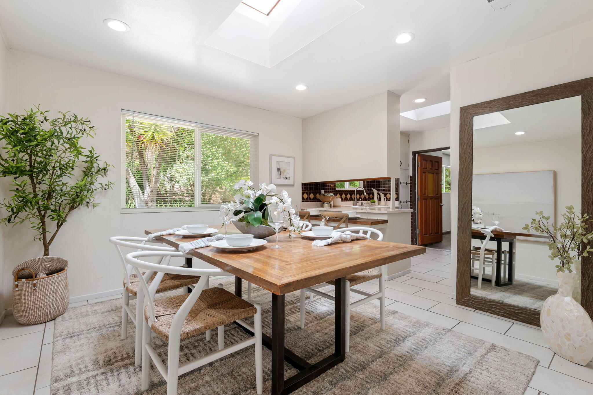 3855 Foothill Road Santa Barbara, CA 93110 - Photo 19 of 39 a view of a dining room with furniture window and outside view