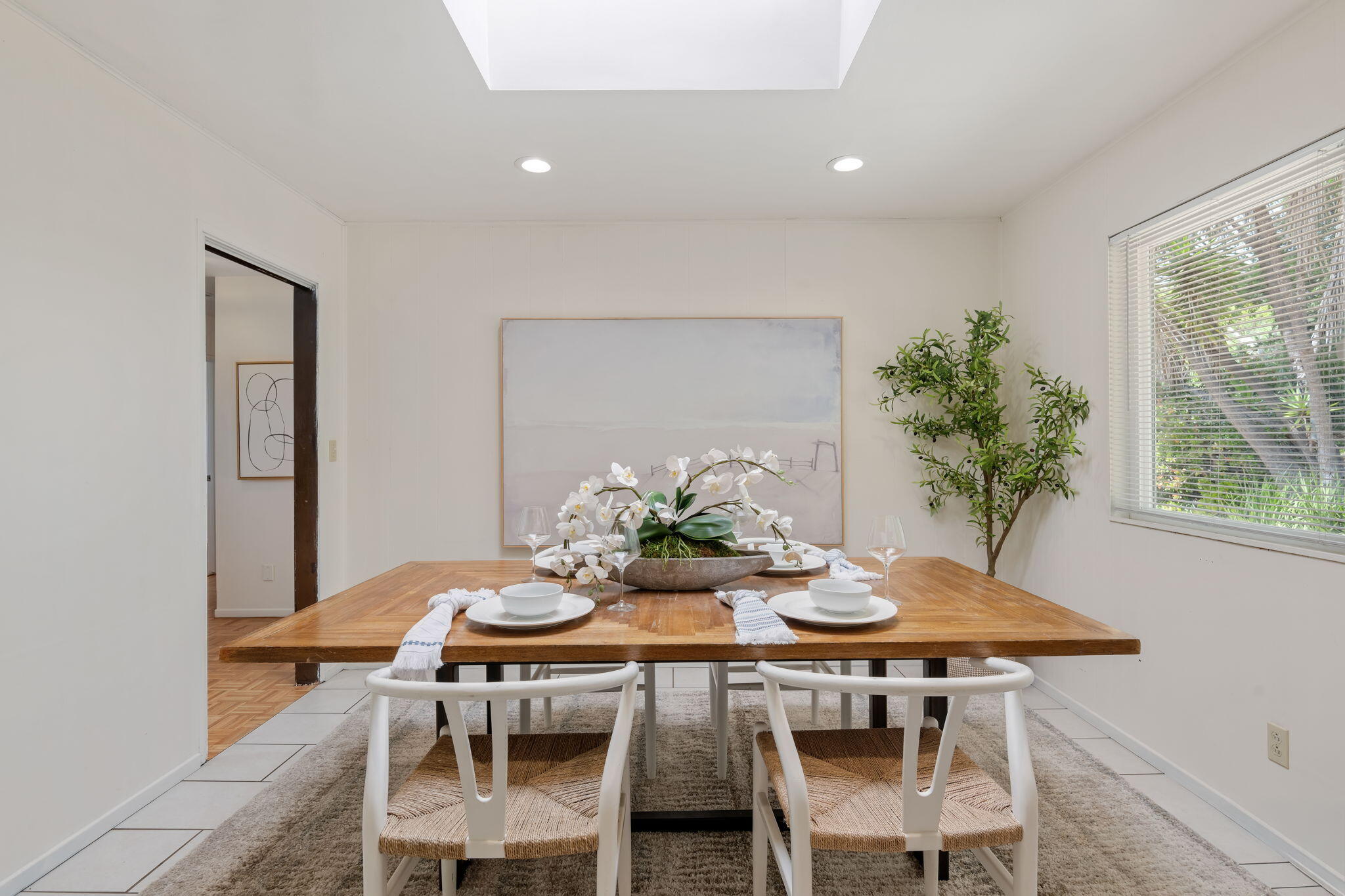 3855 Foothill Road Santa Barbara, CA 93110 - Photo 20 of 39 a view of a dining room with furniture and window