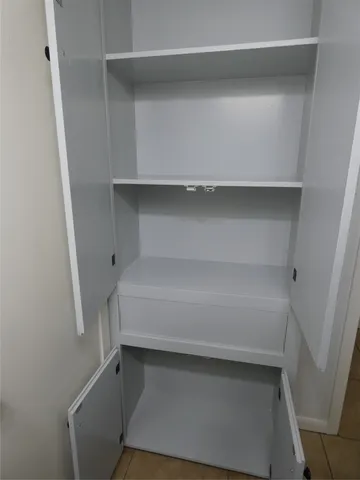 a close view of closet