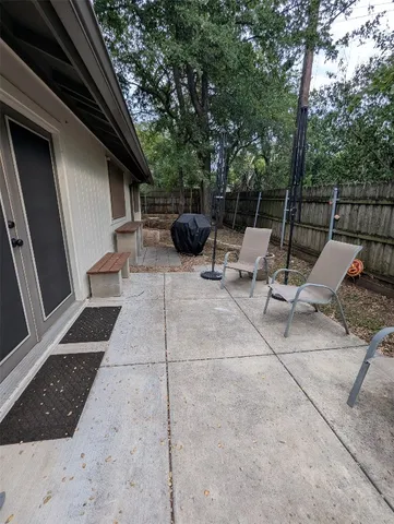 a view of outdoor space with seating area