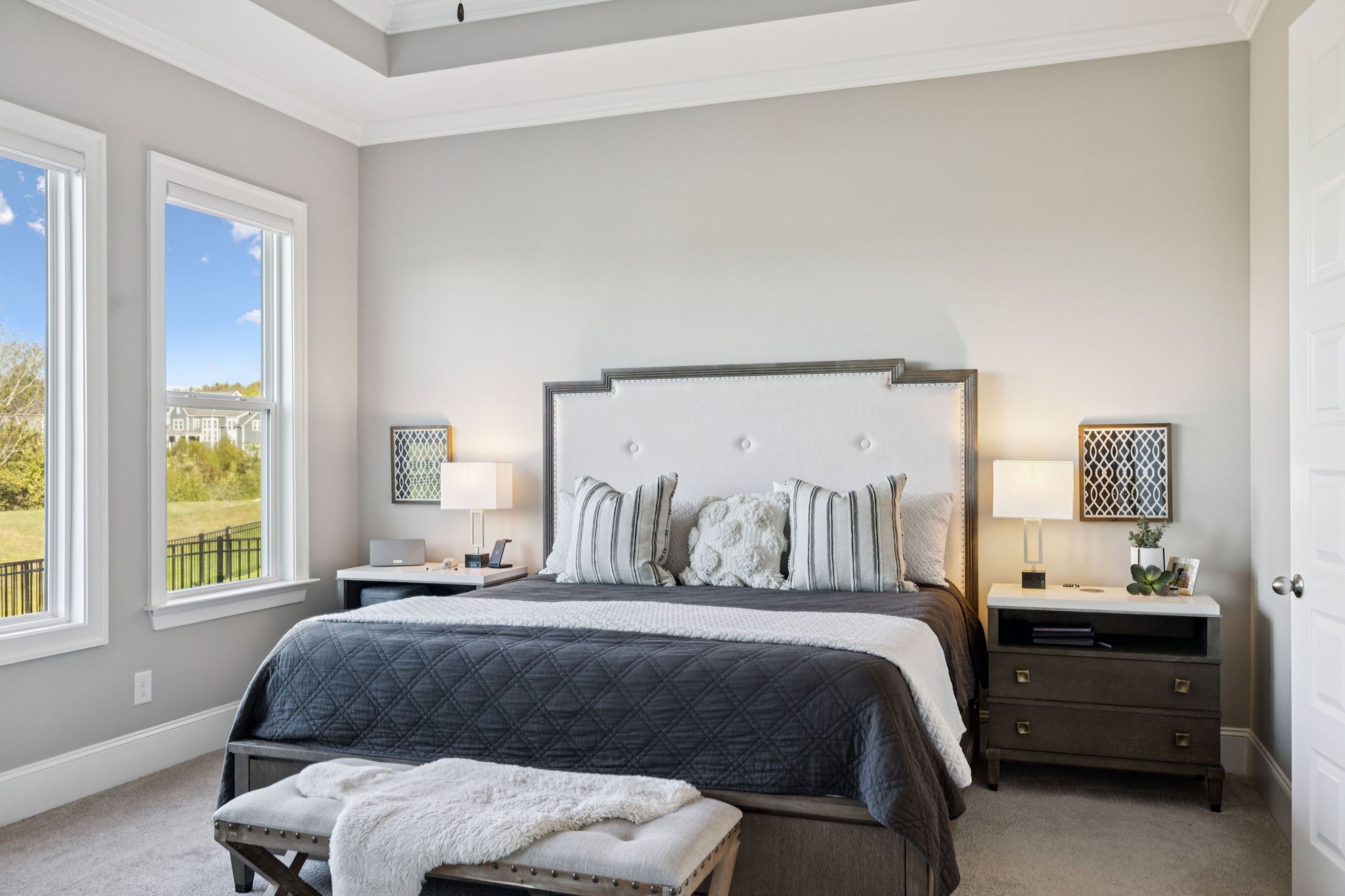 7143 Neills Branch Drive College Grove, TN 37046 - Photo 44 of 74 a bedroom with a bed window and a couch