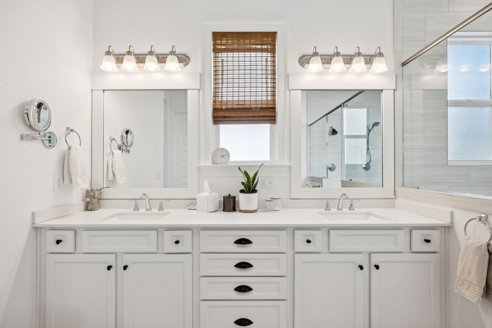 7143 Neills Branch Drive College Grove, TN 37046 - Photo 51 of 74 a bathroom with a sink double vanity and a mirror
