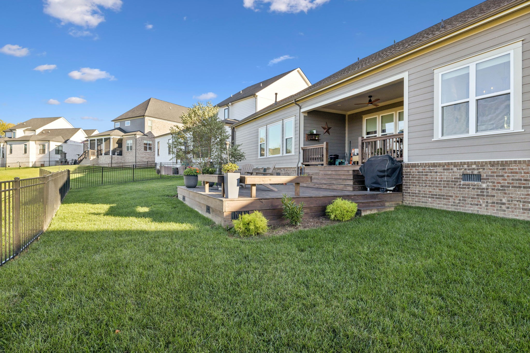 7143 Neills Branch Drive College Grove, TN 37046 - Photo 72 of 74 a view of a house with backyard porch and sitting area