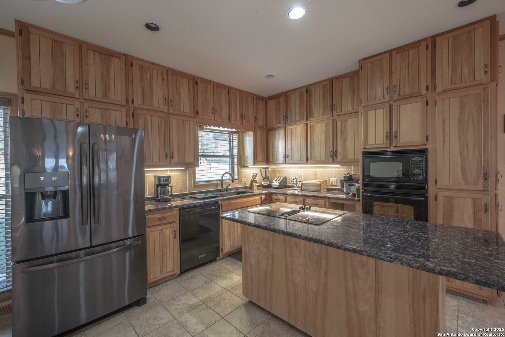 Tbd Fm 2169 Junction, TX 76849 - Photo 32 of 89 a kitchen with granite countertop a refrigerator stove and microwave