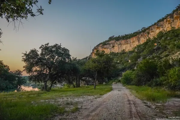 a view of an outdoor space with a lake view