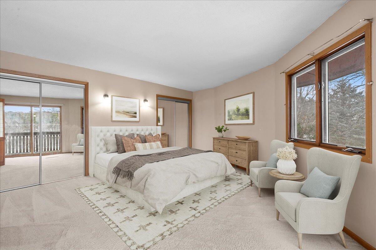 19940 Highway 57 Schleswig, WI 53042 - Photo 15 of 50 Master BR--Virtual Staging