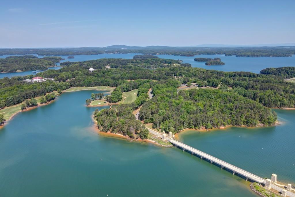 5579 Spring Street Flowery Branch, GA 30542 - Photo 47 of 65 an aerial view of a house with a lake view