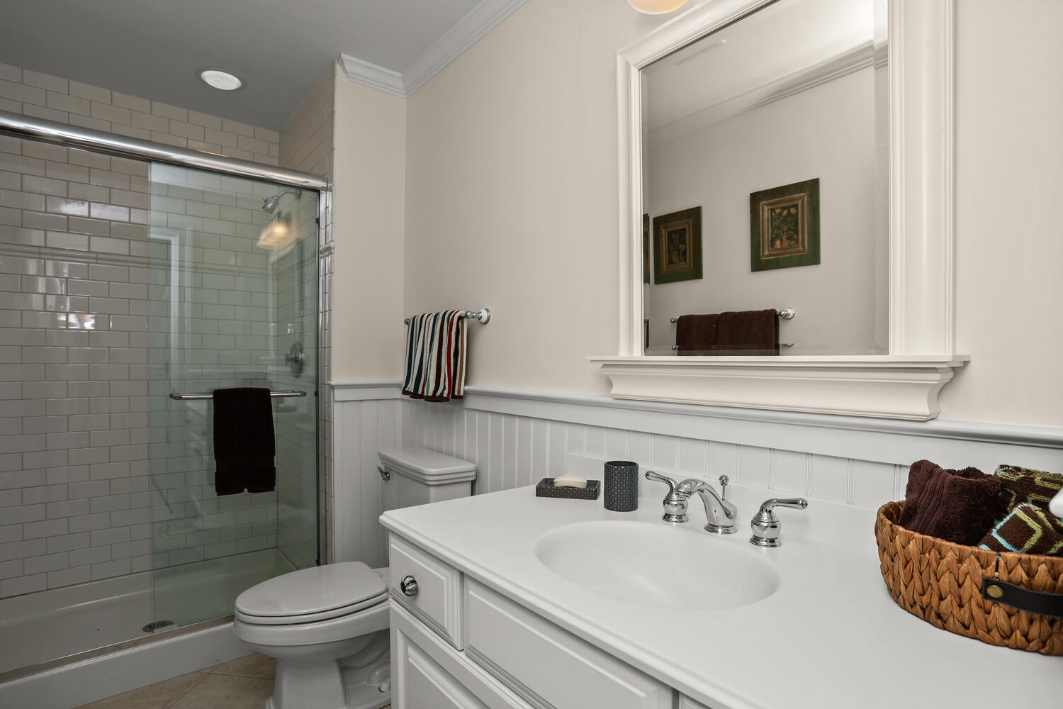 31 Ramhorne Road New Canaan, CT 06840 - Photo 44 of 56 a bathroom with a sink toilet and shower