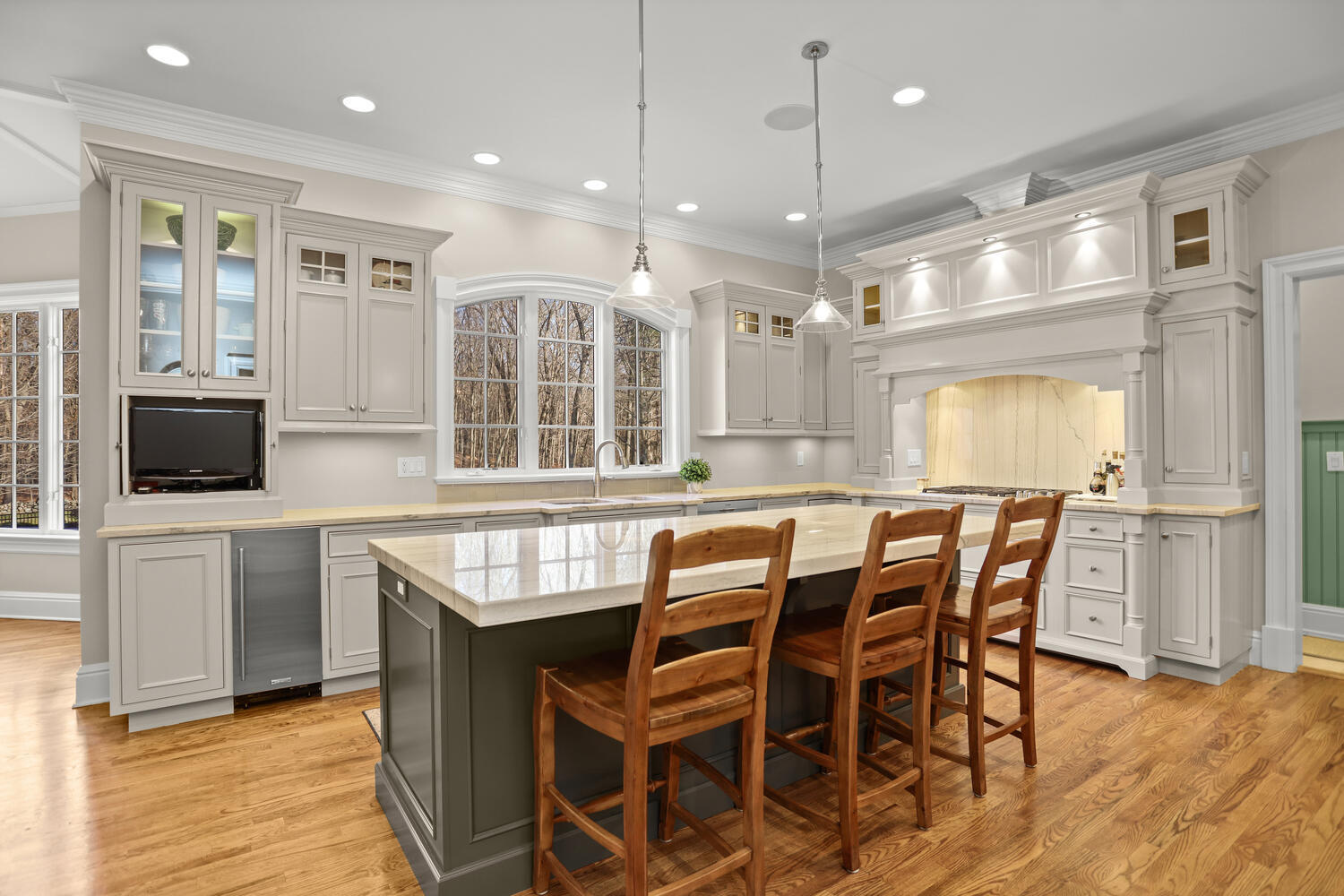 31 Ramhorne Road New Canaan, CT 06840 - Photo 7 of 56 a view of a dining room with furniture window and wooden floor