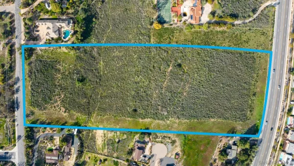 a small pool with an outdoor space