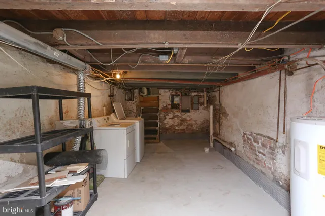 a view of a storage room