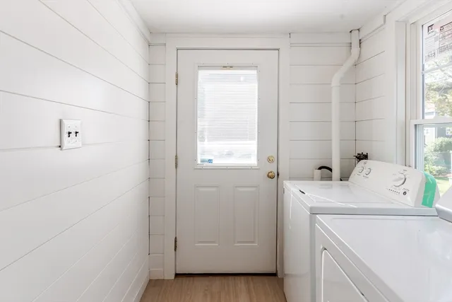 a view of utility room with washer and dryer