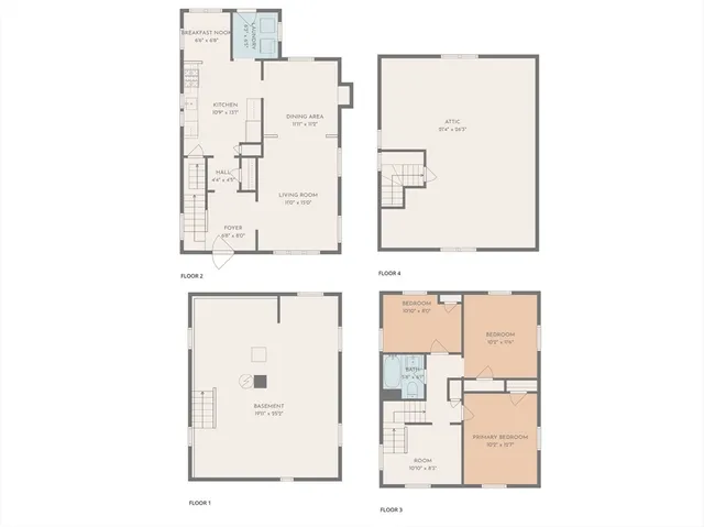 a picture of a floor plan