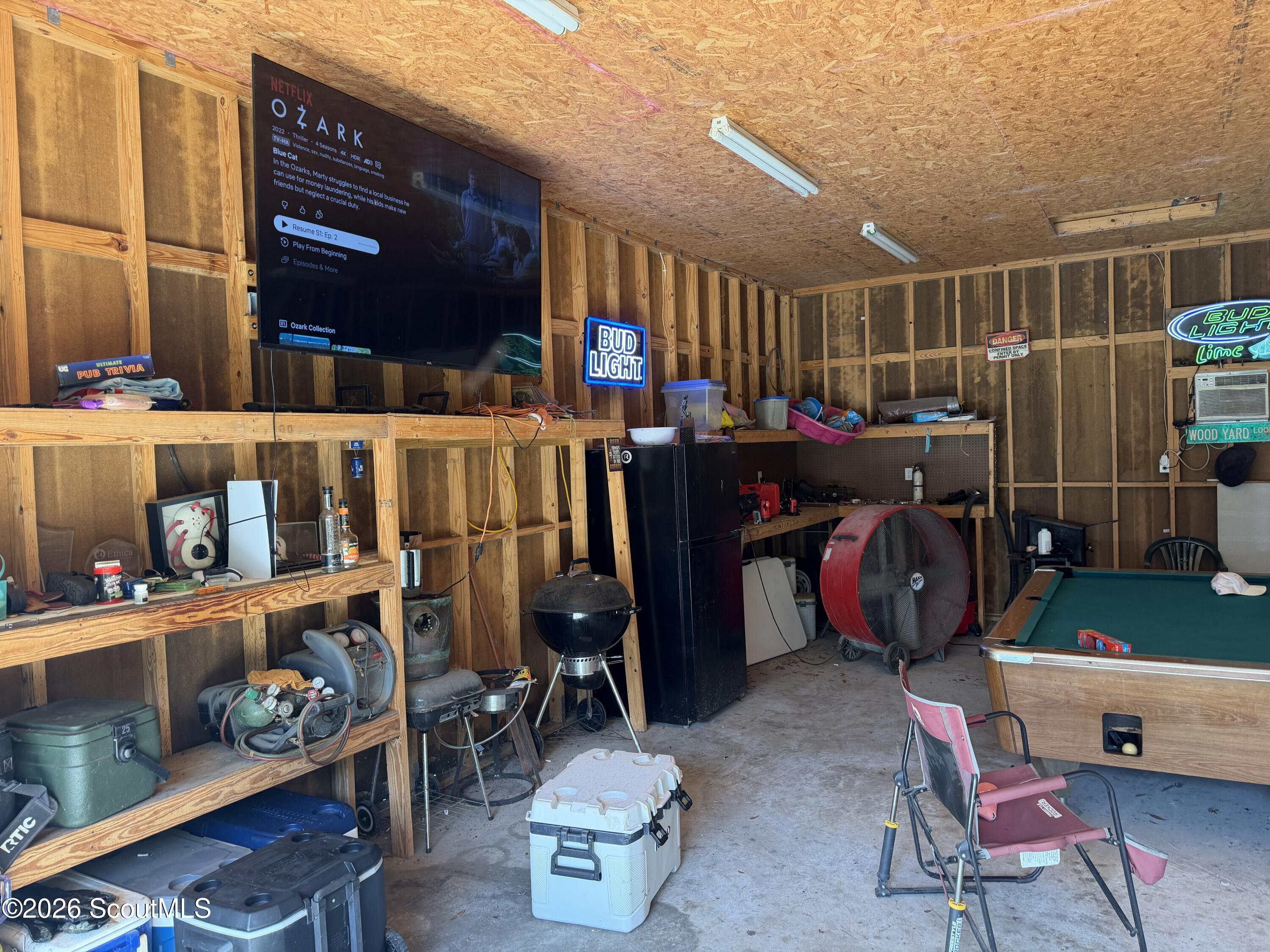 1214 Azalea Road Northeast Townsend, GA 31331 - Photo 8 of 24 Garage, she shed,man cave, or boat storage. Pool table stays