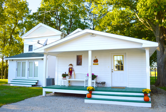 a front view of house with yard