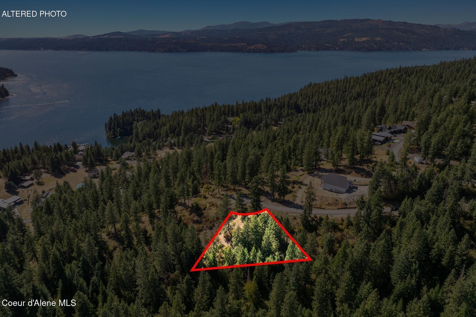 Nna Nna Hanson Road Harrison, ID 83833 - Photo 12 of 14 Aerial_HansonRdLot9_Outlined