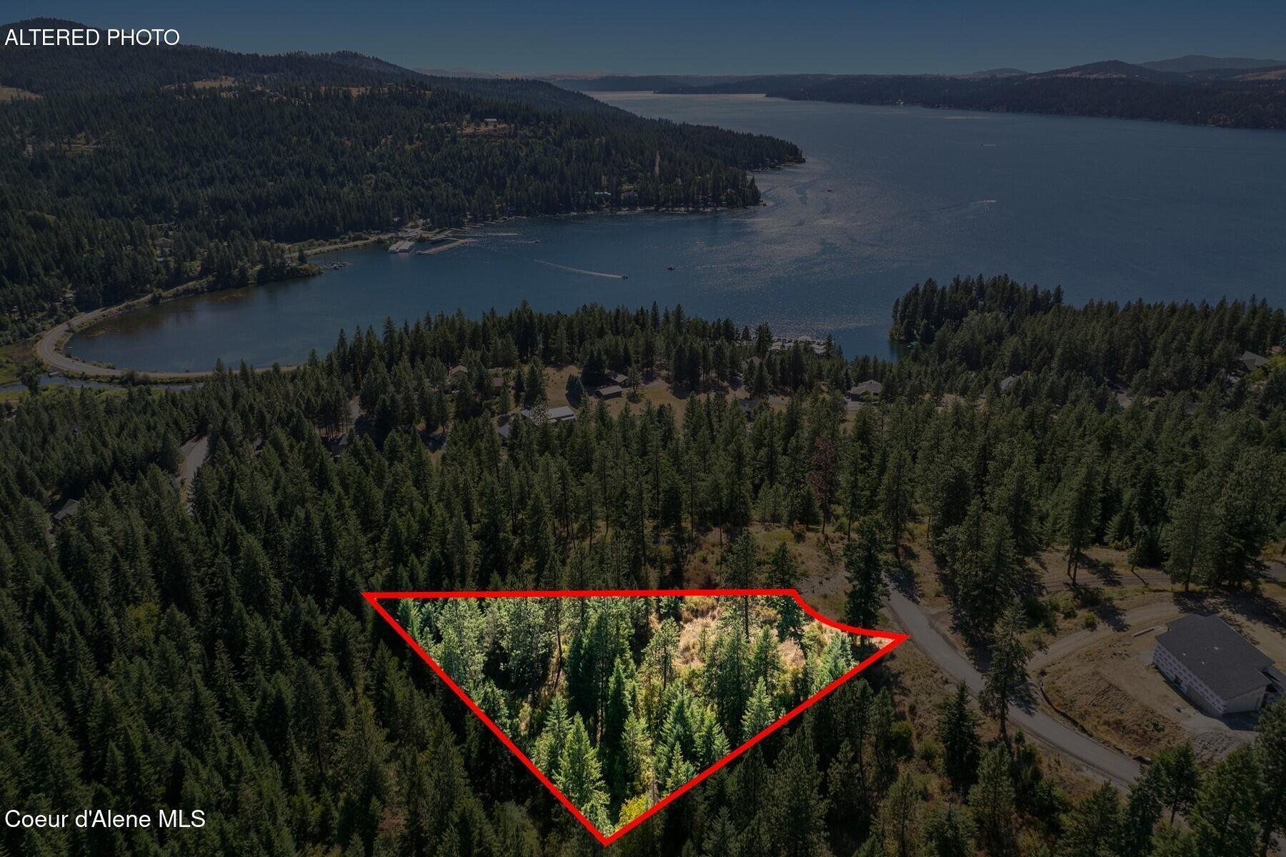 Nna Nna Hanson Road Harrison, ID 83833 - Photo 14 of 14 Aerial_HansonRdLot10_Outlined