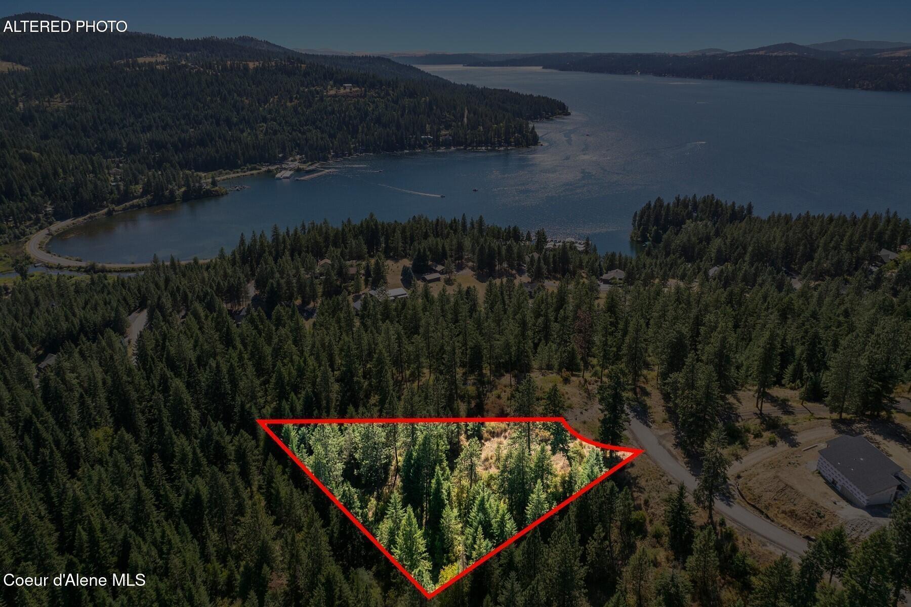 Nna Nna Hanson Road Harrison, ID 83833 - Photo 14 of 14 Aerial_HansonRdLot10_Outlined
