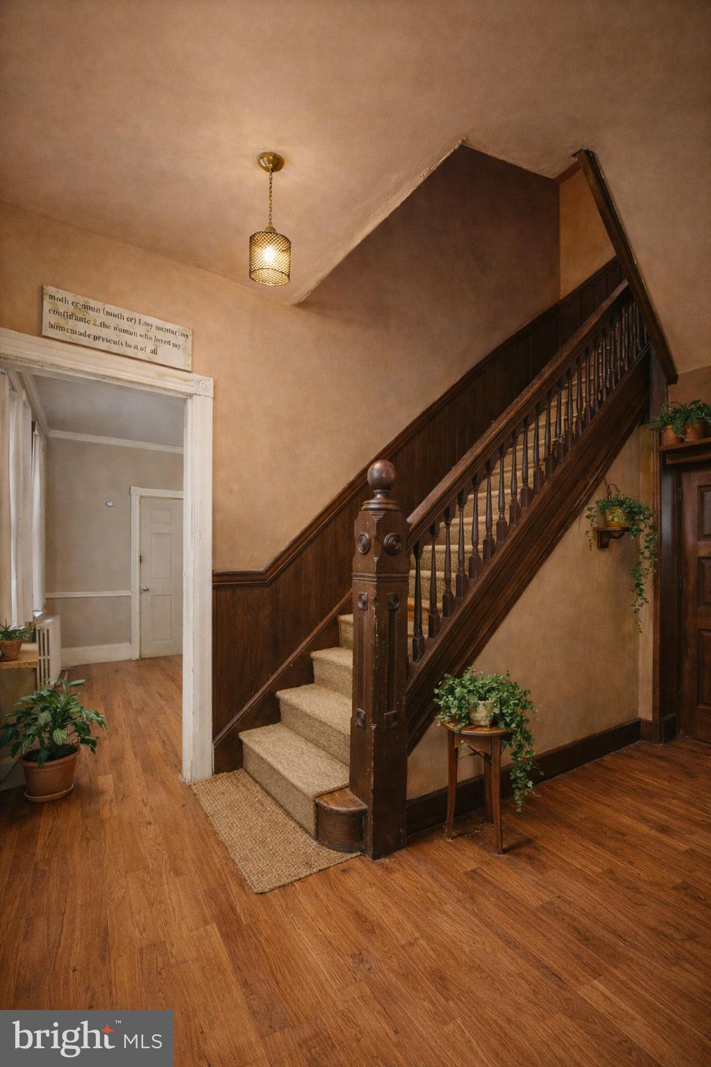 5124 Newhall Street Philadelphia, PA 19144 - Photo 8 of 35 a view of entryway livingroom and hall with wooden floor