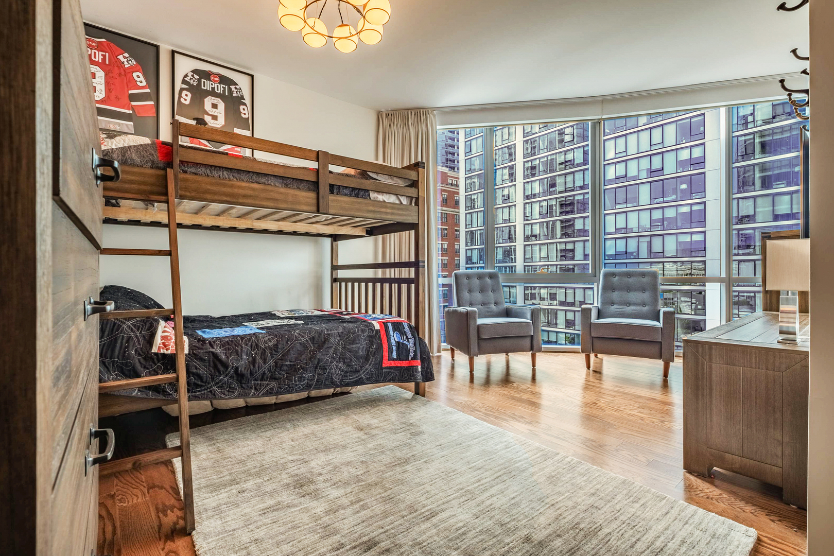 1201 South Prairie Avenue, Unit 601 Chicago, IL 60605 - Photo 24 of 52 a bedroom with furniture and a large window