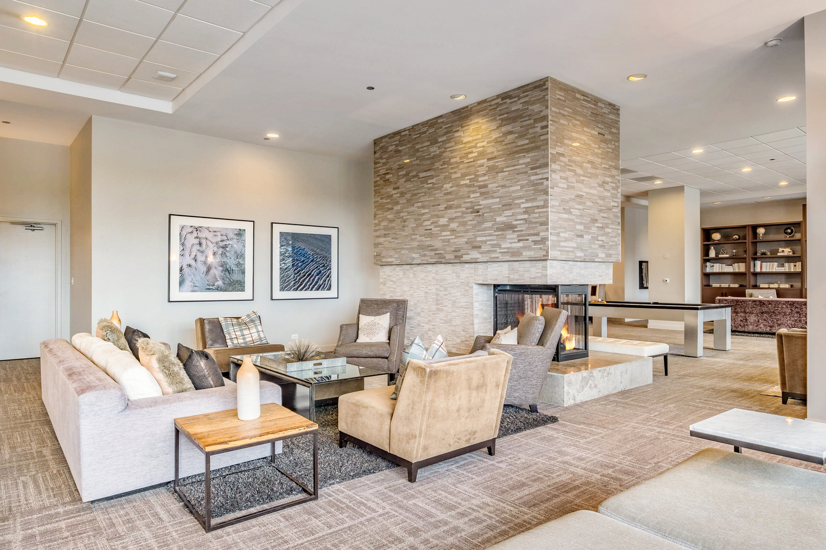 1201 South Prairie Avenue, Unit 601 Chicago, IL 60605 - Photo 34 of 52 a living room with furniture and wooden floor