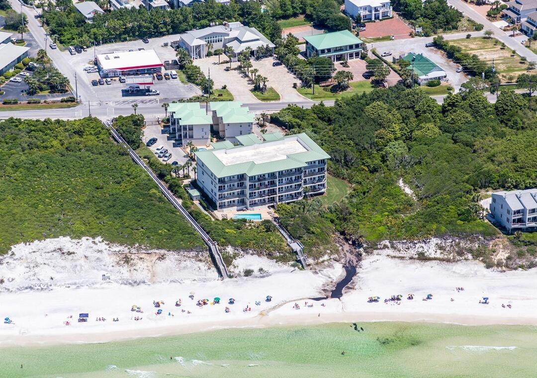3880 East County Highway 30A, Unit 104 Santa Rosa Beach, FL 32459 - Photo 44 of 49 an aerial view of residential houses with outdoor space