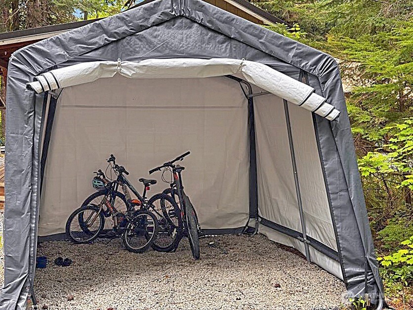 47 Wilderness Way Maple Falls, WA 98266 - Photo 29 of 40 a view of a garage with an bike