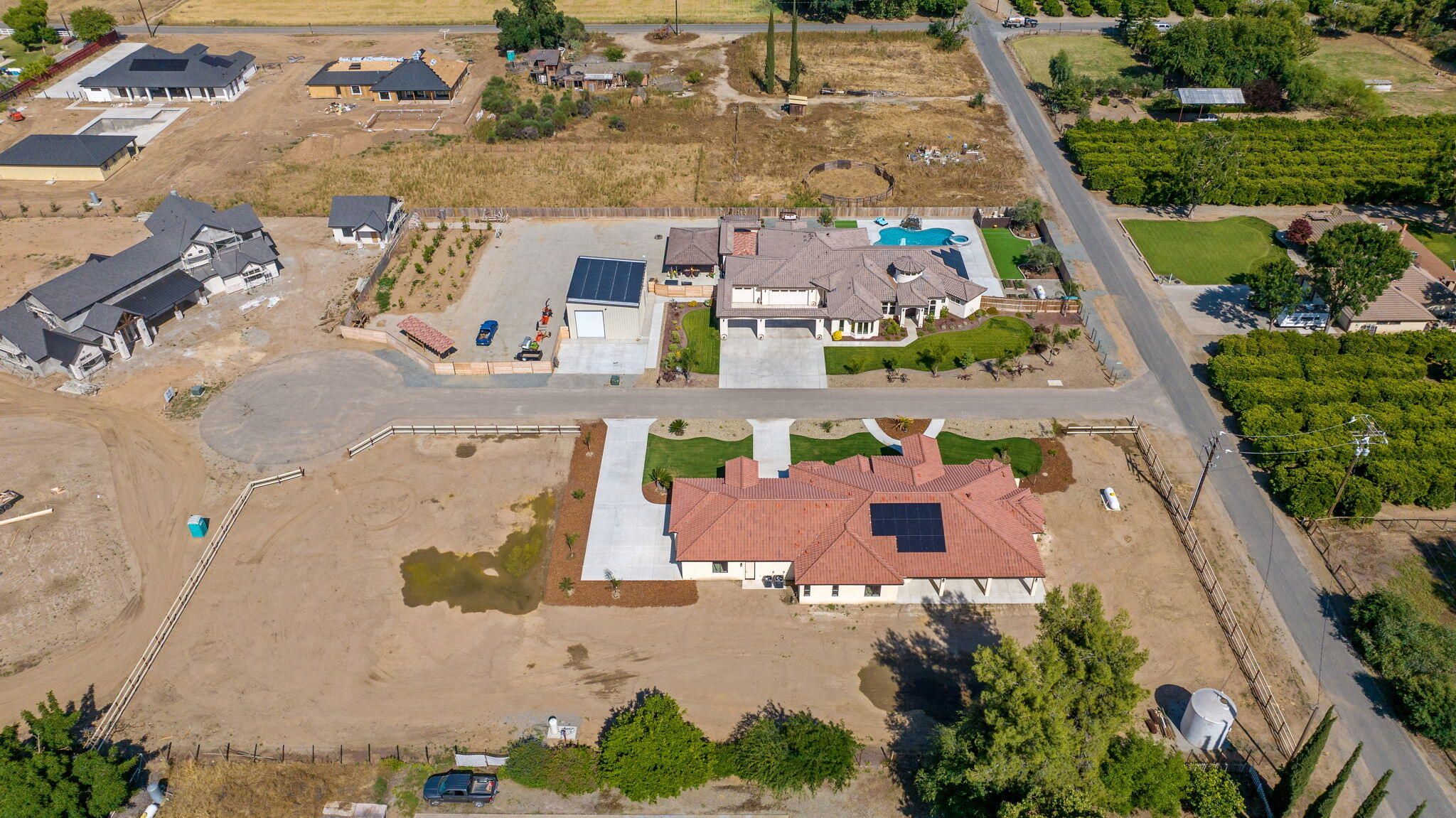 503 East Palm Street Exeter, CA 93221 - Photo 90 of 92 an aerial view of residential houses with outdoor space