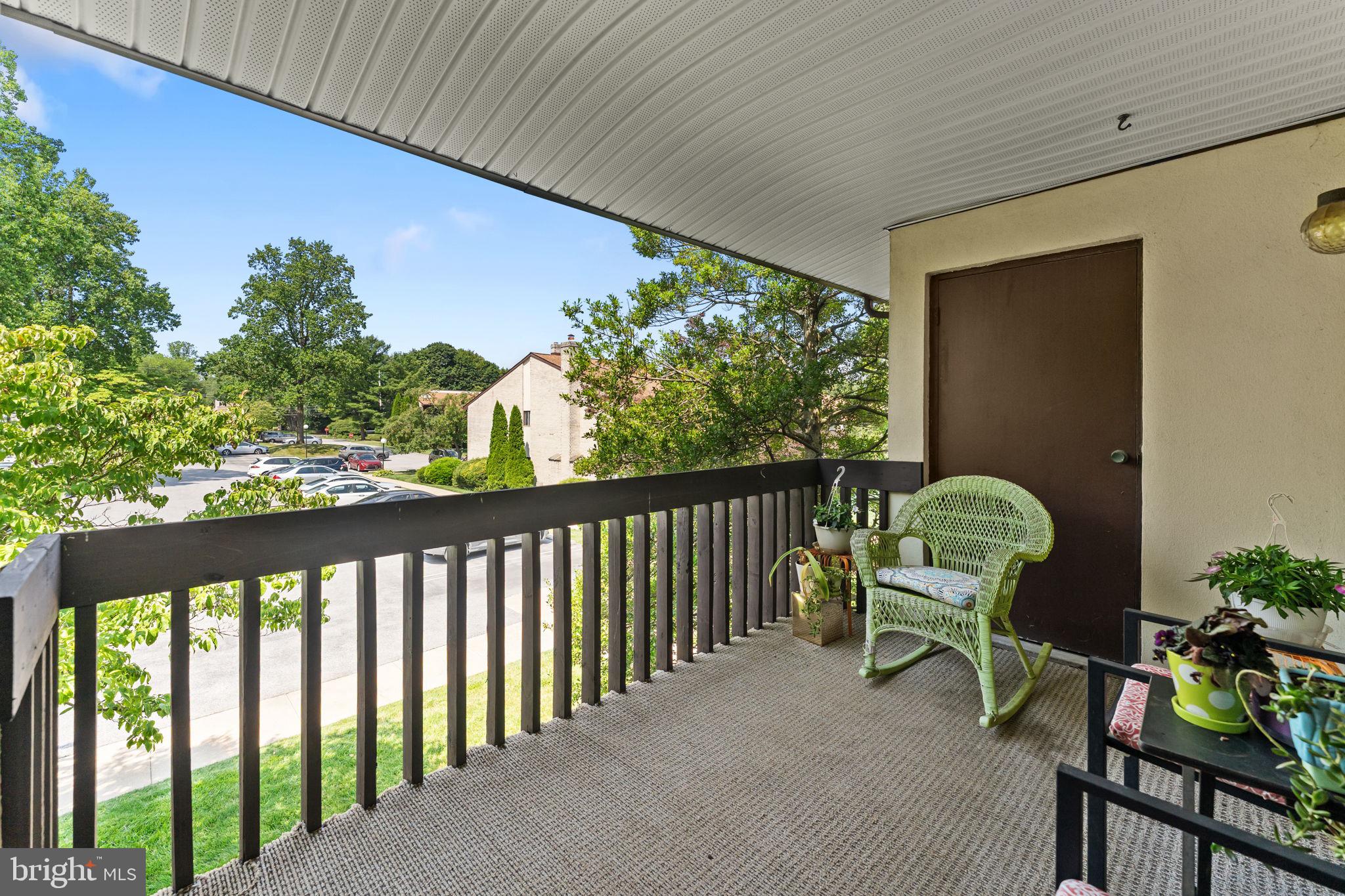 108 Raintree Lane, Unit 108 Malvern, PA 19355 - Photo 6 of 27 Balcony with storage closet.