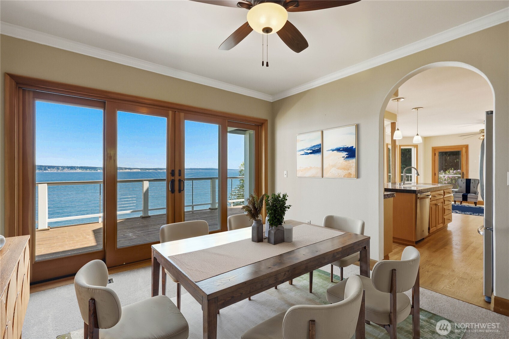 252 Jansen Road Nordland, WA 98358 - Photo 6 of 40 a view of a dining room with furniture window and outside view