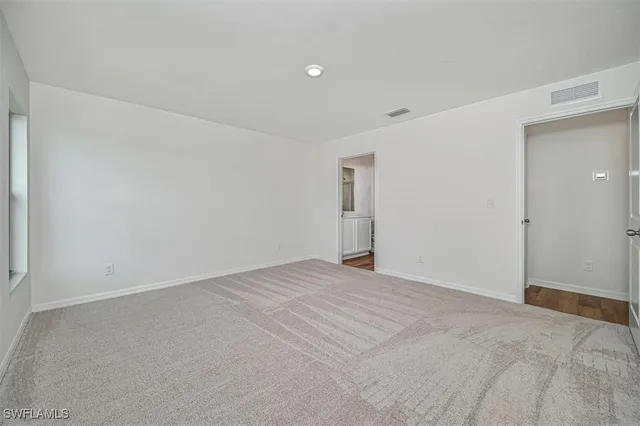 a view of an empty room