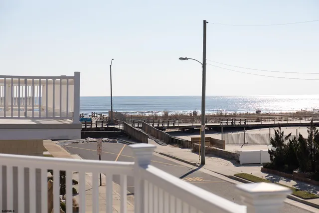 a view of city from a balcony