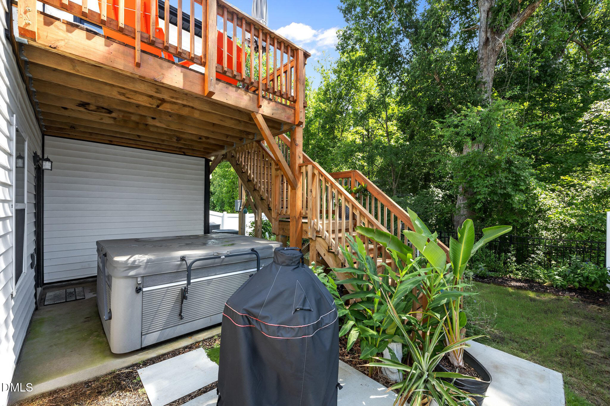 407 Sustainable Way Raleigh, NC 27610 - Photo 14 of 34 Covered Patio with your own Private Hot Tub!