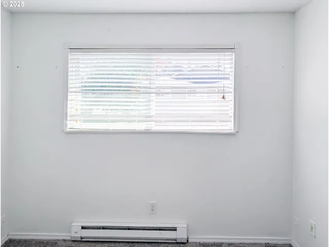 a view of a small space with window