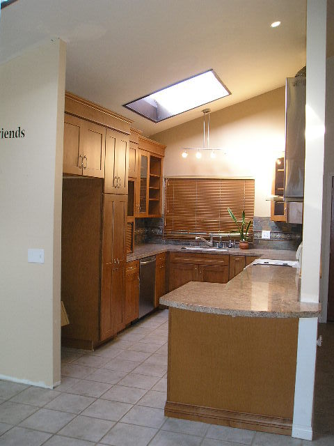 7337 Hillsboro Street Goleta, CA 93117 - Photo 3 of 18 a kitchen with a refrigerator and a counter top space