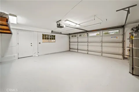 a view of a garage