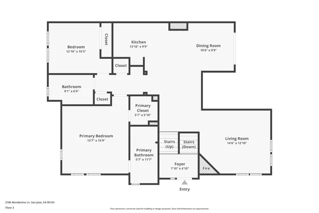 $1,249,000 | 2186 Mendocino Lane, San Jose, CA 95124
