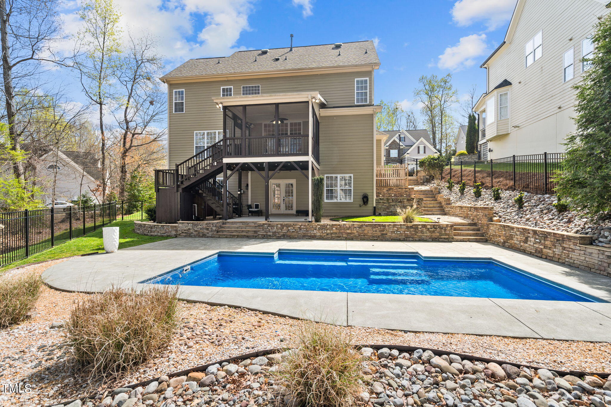 9306 Tabriz Point Raleigh, NC 27614 - Photo 43 of 46 a view of a house with swimming pool