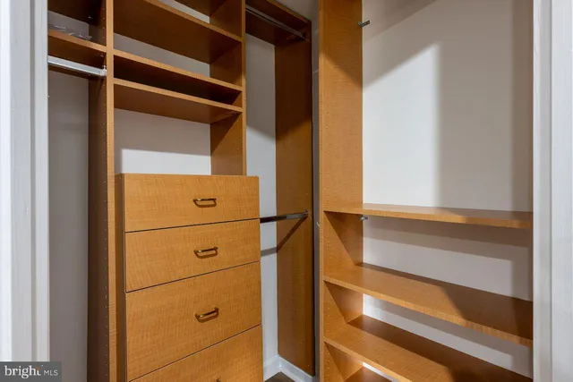 a view of walk in closet