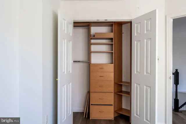 a room with closet