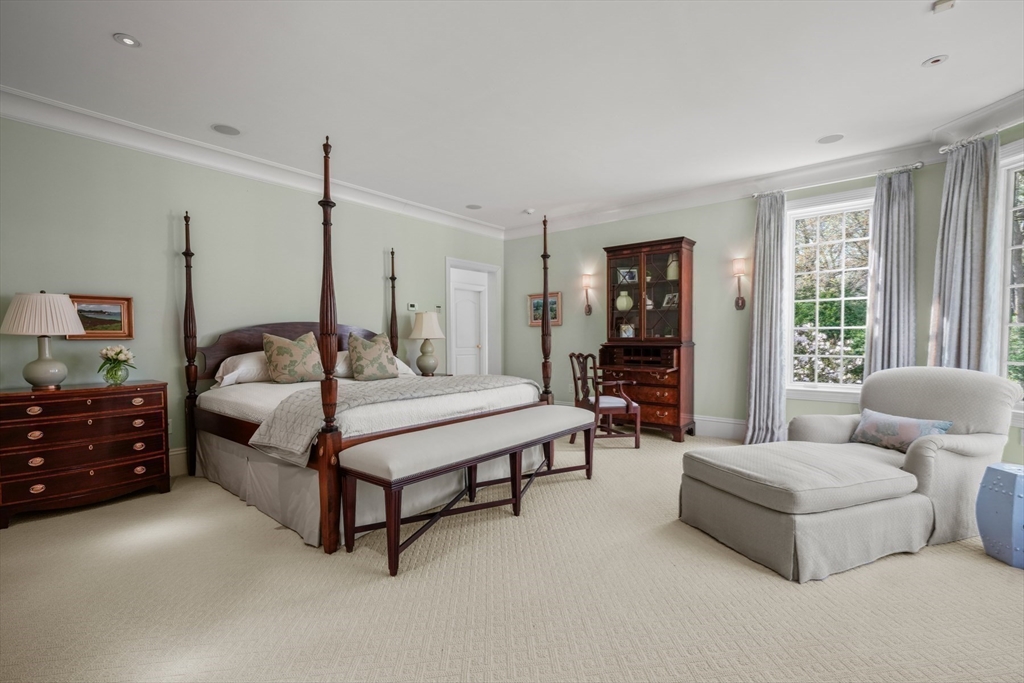 1 Old Farm Road Wellesley, MA 02481 - Photo 28 of 41 a spacious bedroom with a bed and couch